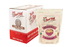 Bob's Red Mill Fruit & Seed Muesli 2-pack served with milk for a fiber-rich breakfast.