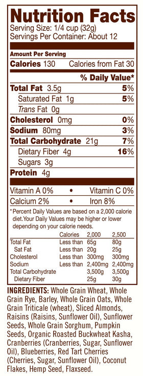 Serving suggestion: Bob's Red Mill muesli with yogurt creates a wholesome start.