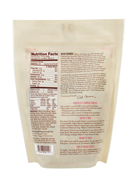 Dried fruit and nuts visible in Bob's Red Mill muesli, offering natural sweetness.