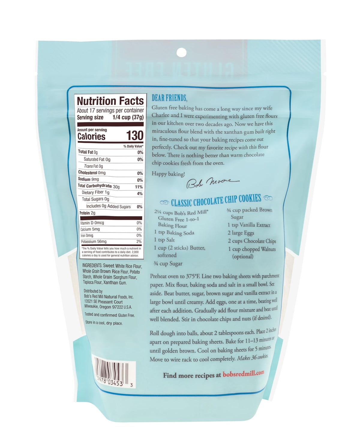 Bob's Red Mill gluten free 1-to-1 flour sauce thickening, smooth gluten-free sauces