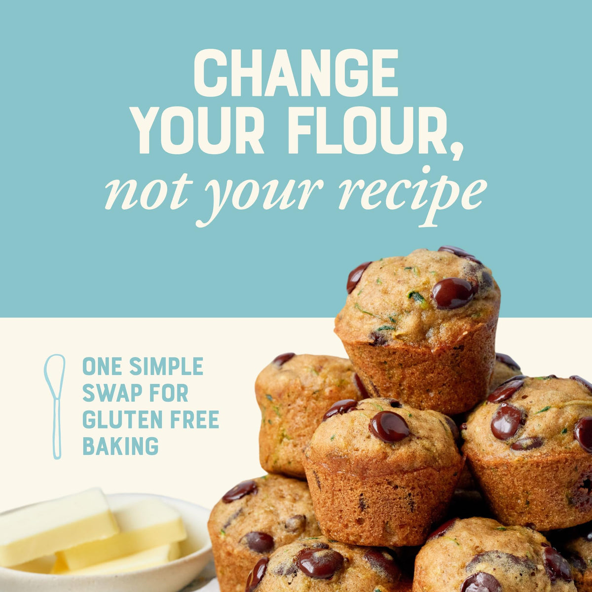 Bob's Red Mill Gluten Free 1-to-1 flour batter for cakes.
