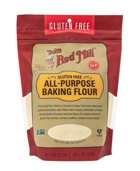 Bob's Red Mill GF AP Flour blend with garbanzo bean and sorghum for texture.