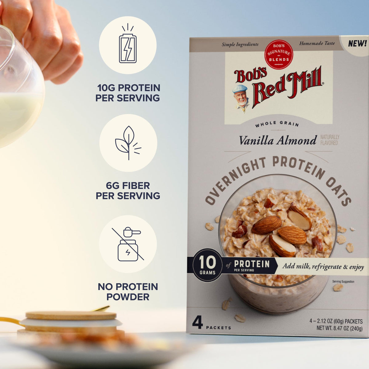 Gluten-free certification seal on Bob's Red Mill packaging