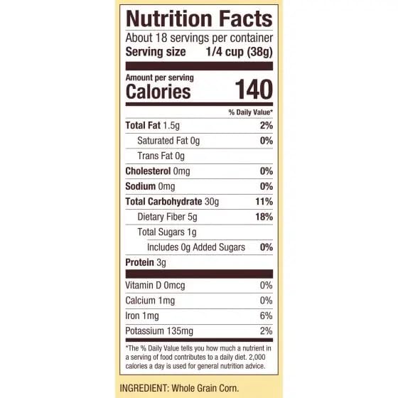 Bob's Red Mill gluten-free cornmeal shown for quick, flavorful baking.