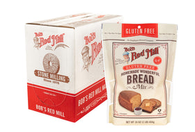 Bob's Red Mill gluten-free bread mix packaging, ready to bake wholesome loaves.