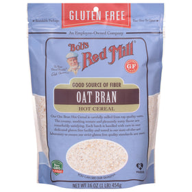 Bob's Red Mill gluten free oat bran steaming as it cooks, quick fiber boost