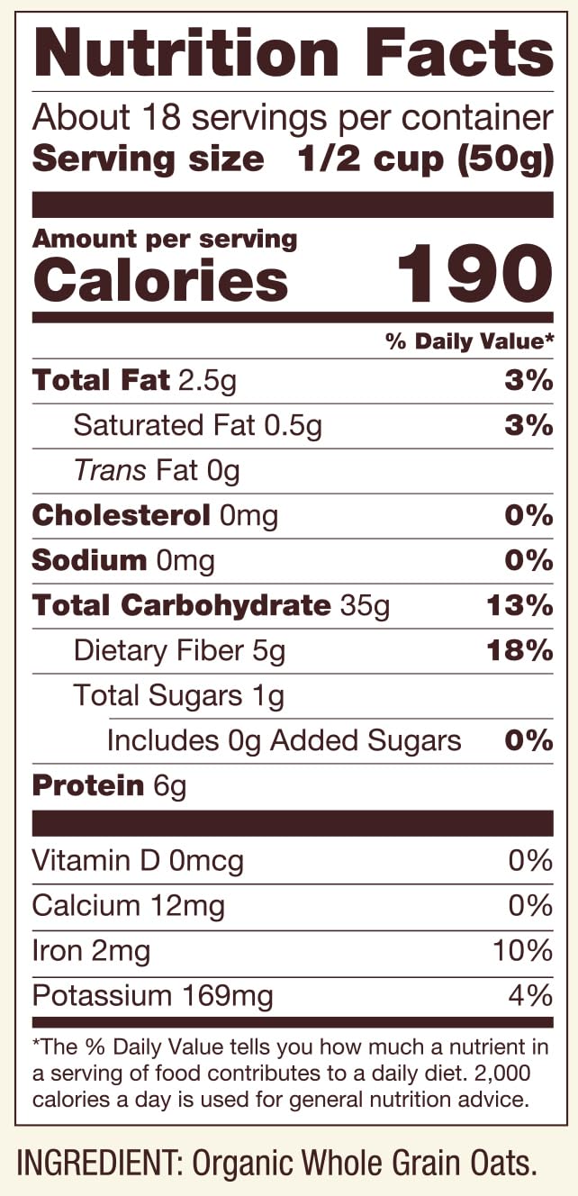 Bob's Red Mill gluten-free oats with visible bran detail ideal for baking
