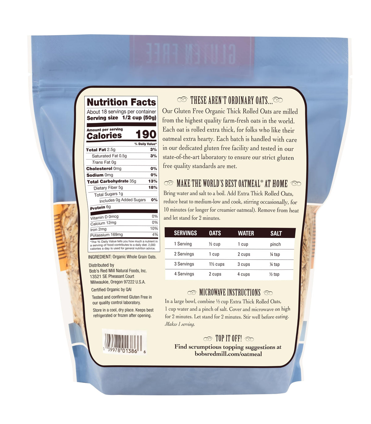 Bob's Red Mill extra thick oats cooking close-up highlighting chewy texture