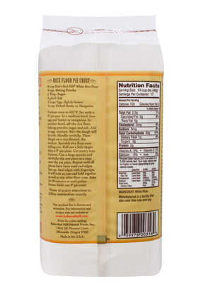Bob's Red Mill white rice flour being poured for gluten-free baking