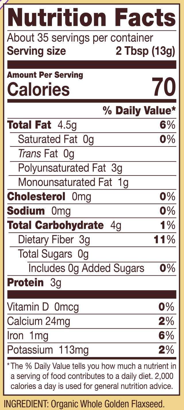 Bob's Red Mill Golden Flaxseed Meal 2-pack used in baking and smoothies