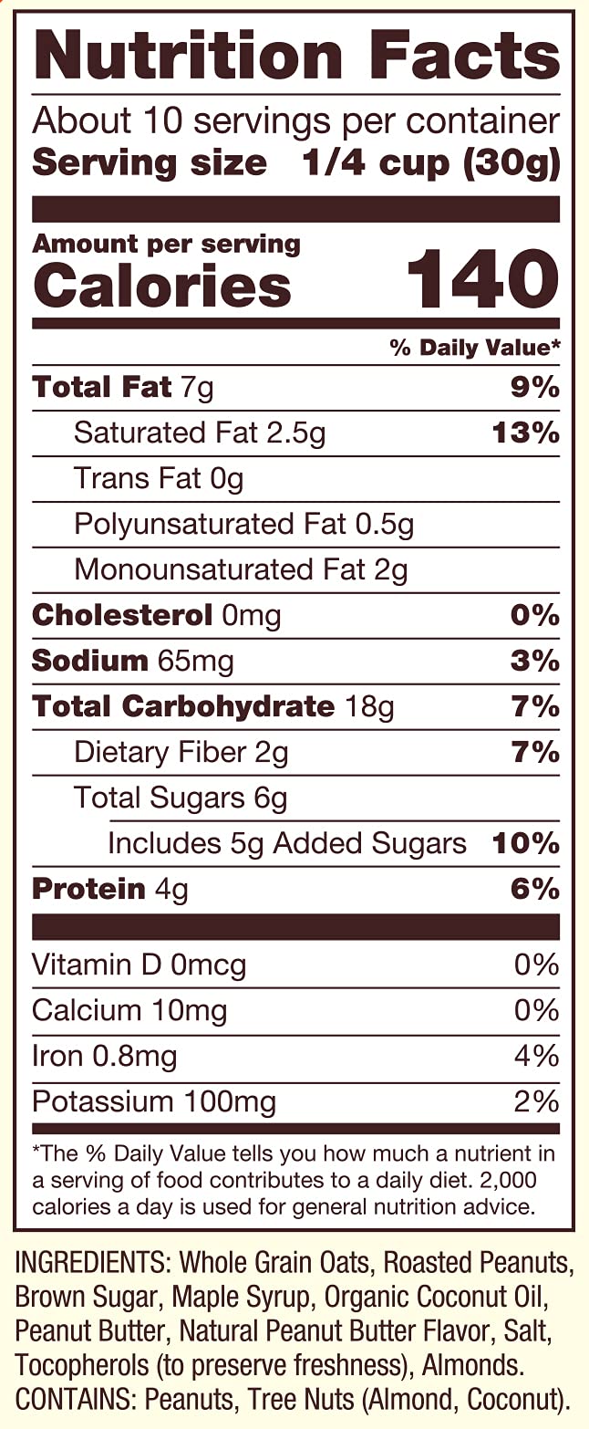 On-the-go granola snack in a portable serving option.