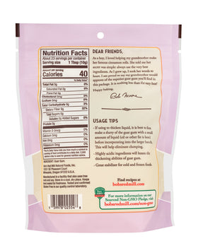 Bob's Red Mill Guar Gum powder close-up showing fine texture for thickening.