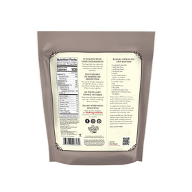 Bob's Red Mill High Fiber Flour scoop showing fiber per serving.
