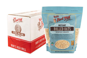 Bob's Red Mill instant rolled oats box-front – quick, wholesome breakfast.