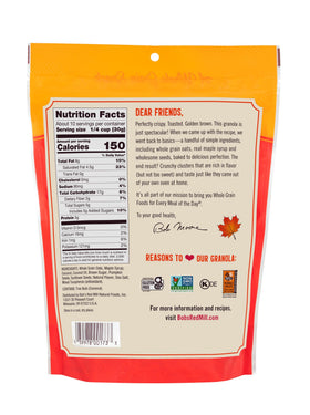 Bob's Red Mill Maple Sea Salt Granola layered with yogurt into a quick parfait.