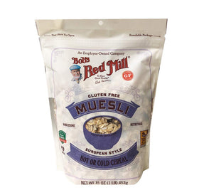 Bob's Red Mill Muesli Original pack front, hearty breakfast option