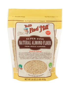 Bob's Red Mill almond flour bag side view