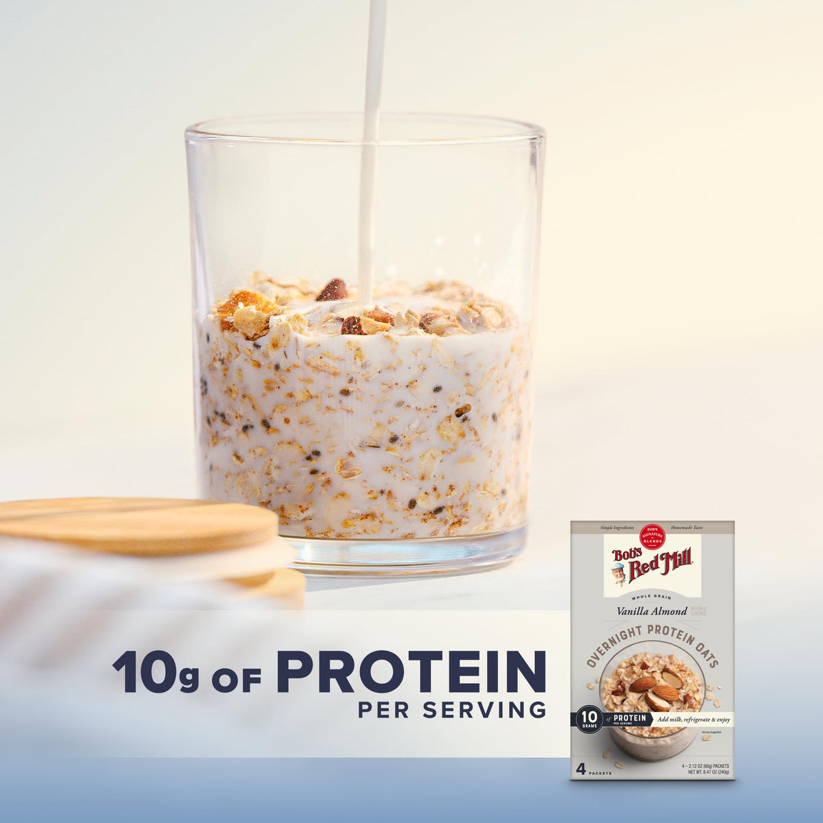 Non-GMO Project Approved badge on Bob's Red Mill Overnight Oats