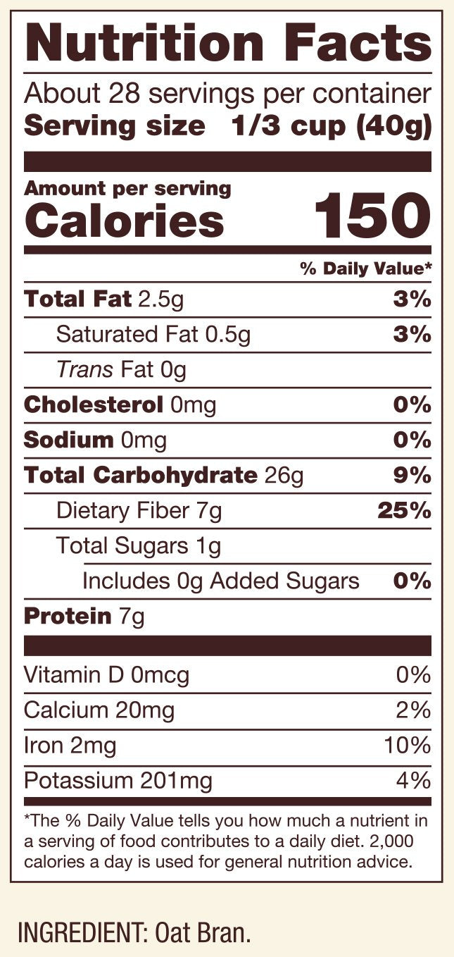 Bob's Red Mill Oat Bran Cereal smoothie idea for mornings.