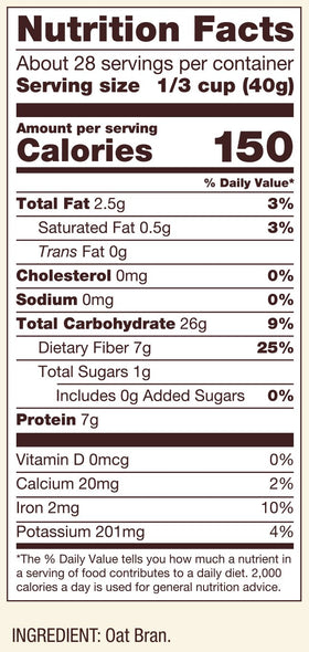 Bob's Red Mill Oat Bran Cereal smoothie idea for mornings.