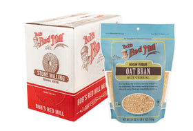 Bob's Red Mill Oat Bran hot cereal cup showcases creamy texture for a quick breakfast