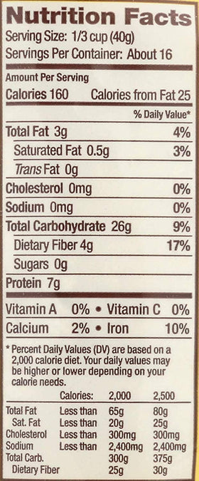 Bob's Red Mill oat flour ingredients close-up for cooking.
