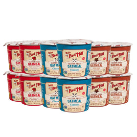 Bob's Red Mill Oatmeal Cup Classic flavor in a cup for quick, hearty breakfasts.
