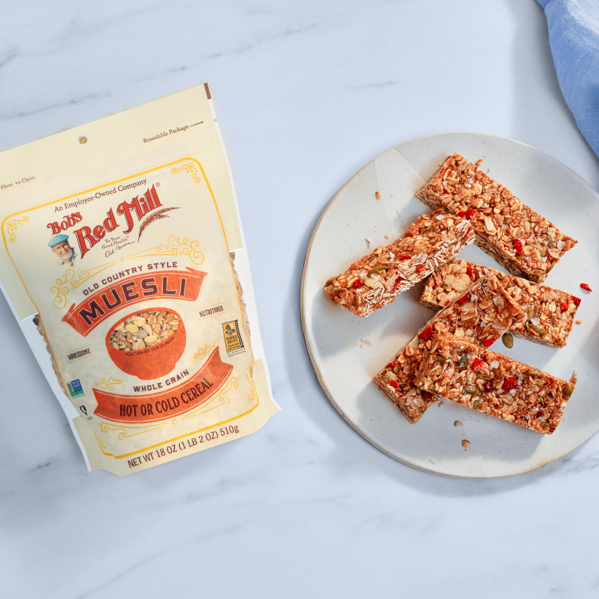 Bob's Red Mill Old Country Style Muesli hot oats for cozy mornings.
