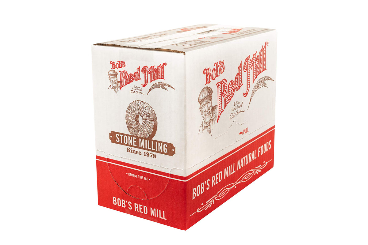 Kitchen-ready four-pack of Bob's Red Mill Organic Brown Rice Flour.