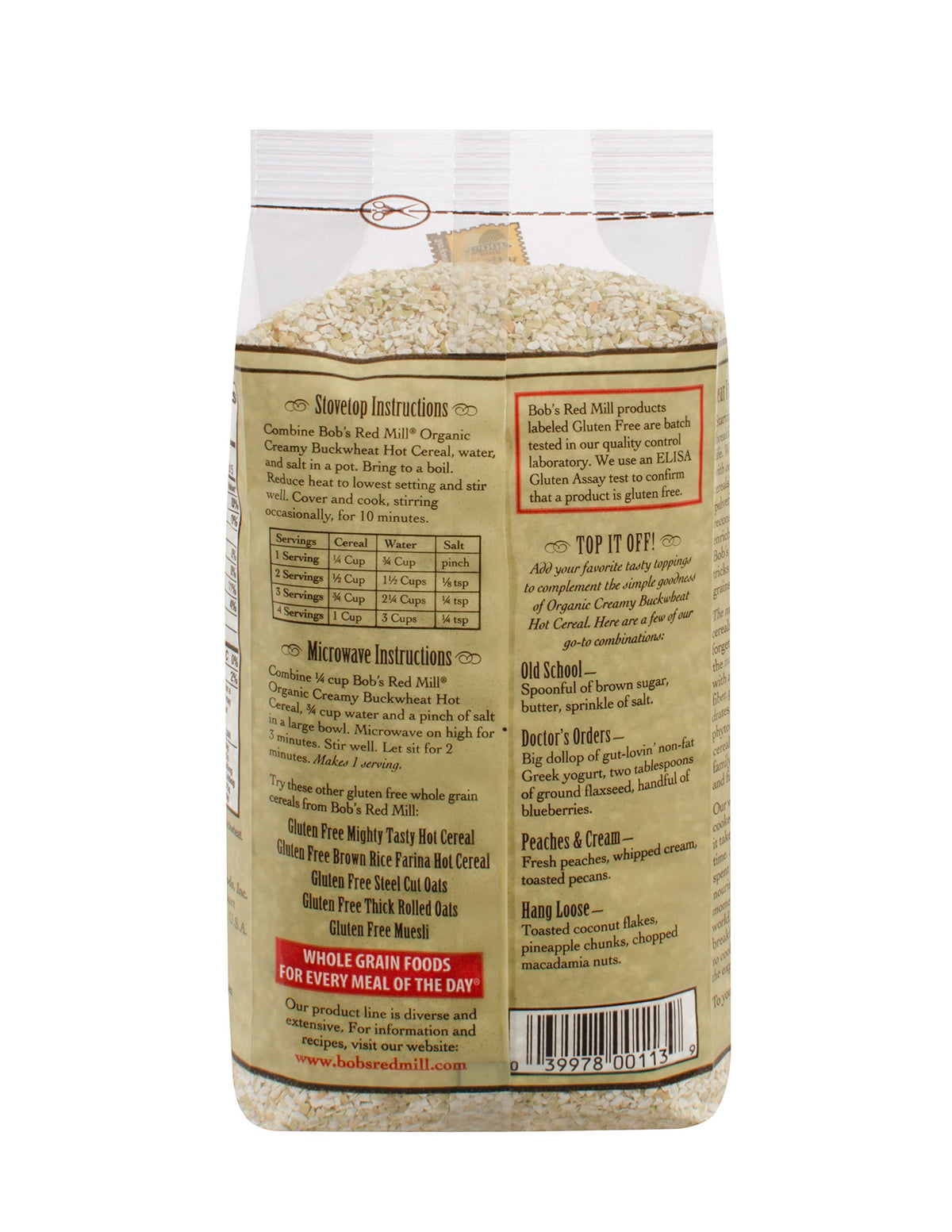Buckwheat cereal cooking on the stove in under 3 minutes ready to enjoy.