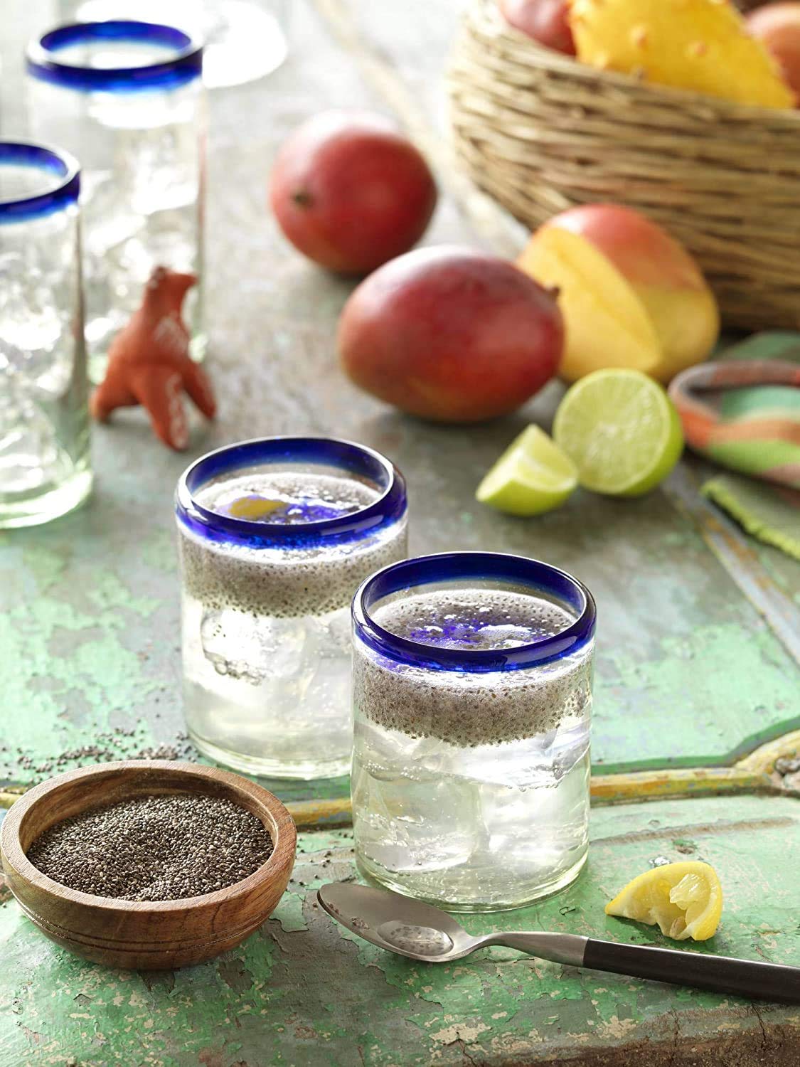 Bob's Red Mill Organic Chia Seeds sprinkled on a salad or falafel for texture.