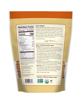 Bob's Red Mill Organic Farro in a Mediterranean salad for texture.