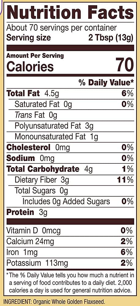 Close-up of fine ground flaxseed meal texture