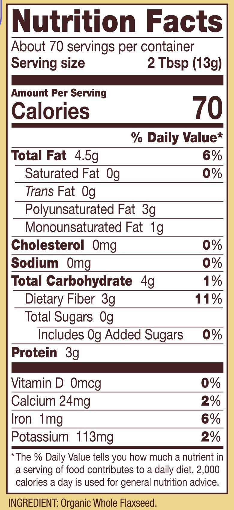 Bob's Red Mill flaxseed meal ready for keto-friendly recipes.