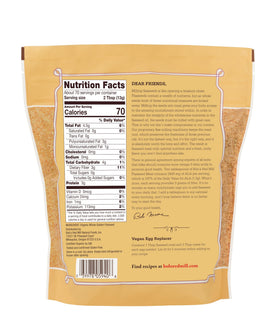 Bob's Red Mill Organic Golden Flaxseed Meal supports flour substitution in baking