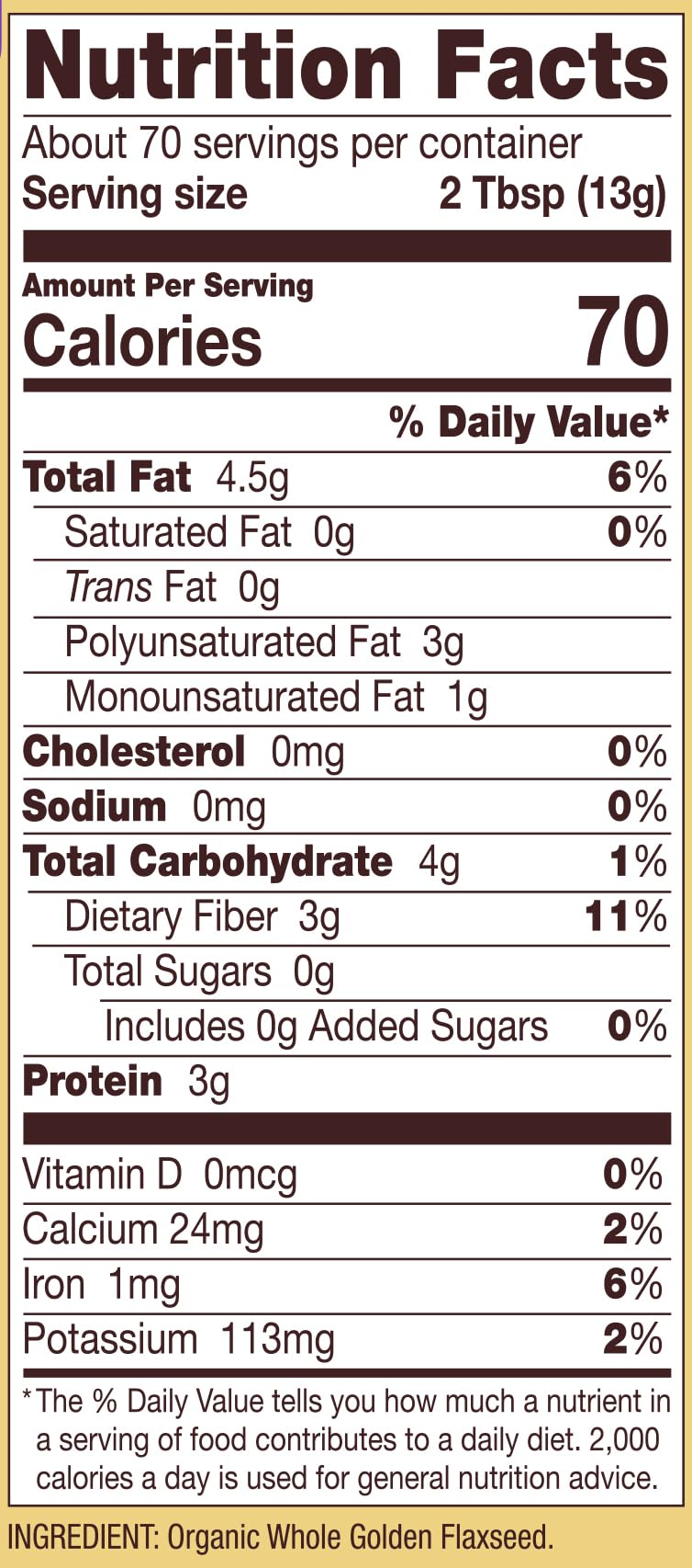 Bob's Red Mill Organic Golden Flaxseed Meal works as vegan egg replacer