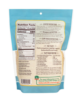 Bread batter enriched with Bob's Red Mill Organic Oat Bran for added fiber.