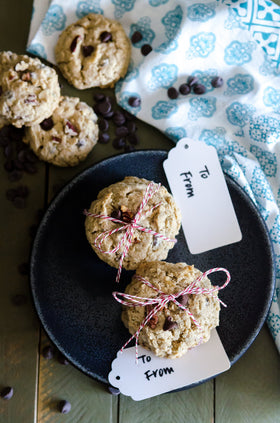 Bob's Red Mill oats in cookie dough for wholesome treats.