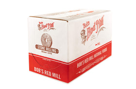 Bob's Red Mill rolled oats in oat bread dough for hearty slices.