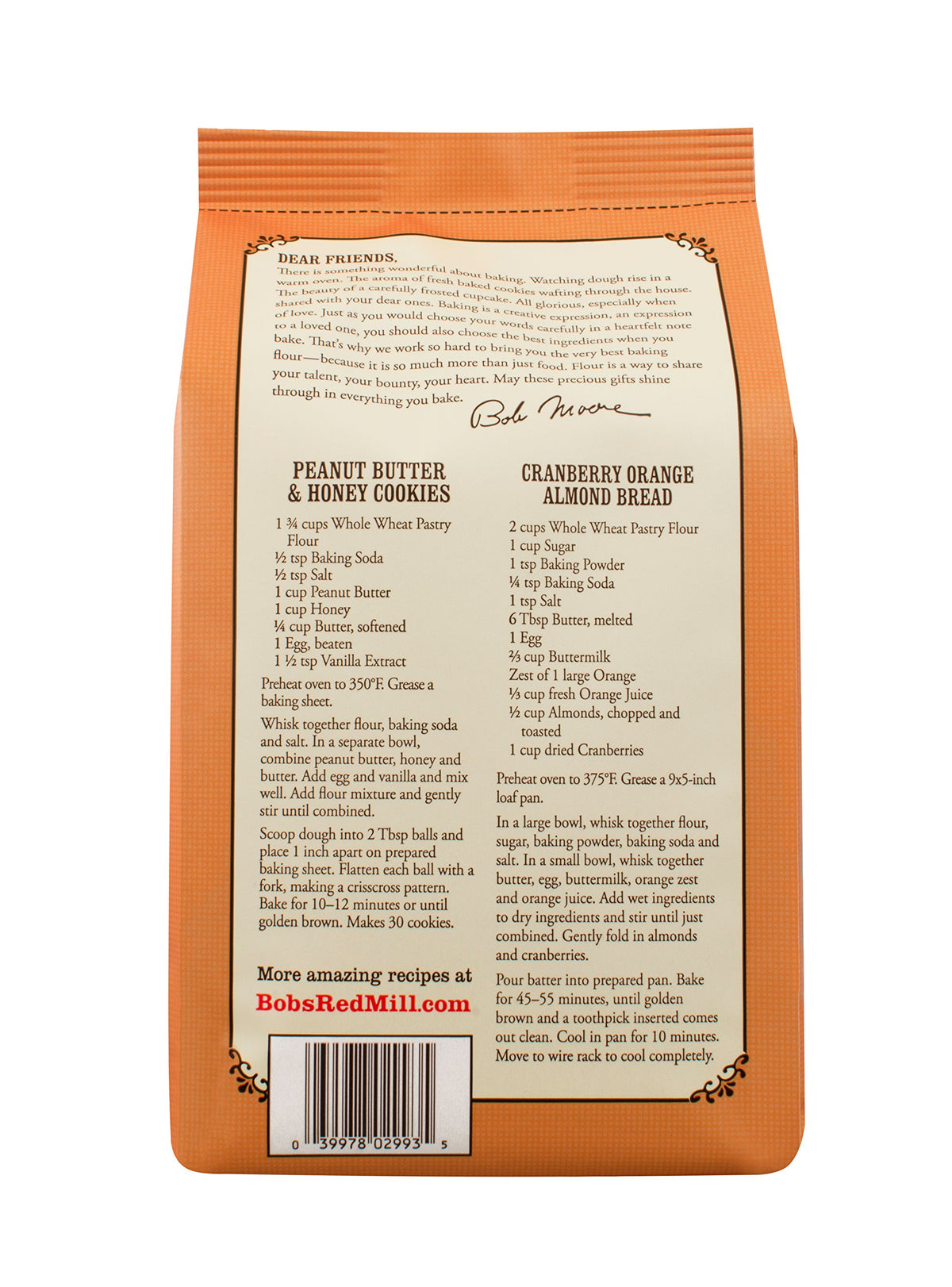 Bob's Red Mill Organic Pastry Flour cookies, soft and delicious