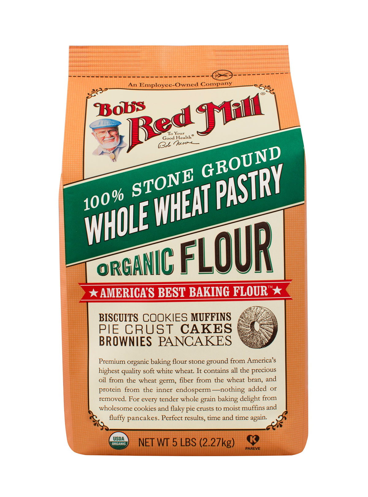 Bob's Red Mill Organic Pastry Flour pie crust image showing tender flaky pastries