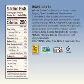 Bob's Red Mill Overnight Protein Oat Packets chocolate hazelnut spoon showing creamy texture.