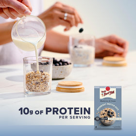 Spoonful of Bob's Red Mill oats reveals creamy texture
