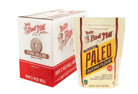 Bob's Red Mill Paleo Baking Flour almond flour close-up for gluten-free baking versatility.