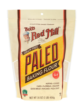 Bob's Red Mill Paleo Baking Flour arrowroot starch detail for light baked goods.
