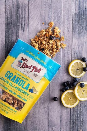 Bob's Red Mill granola with real maple syrup and coconut, wholesome flavor