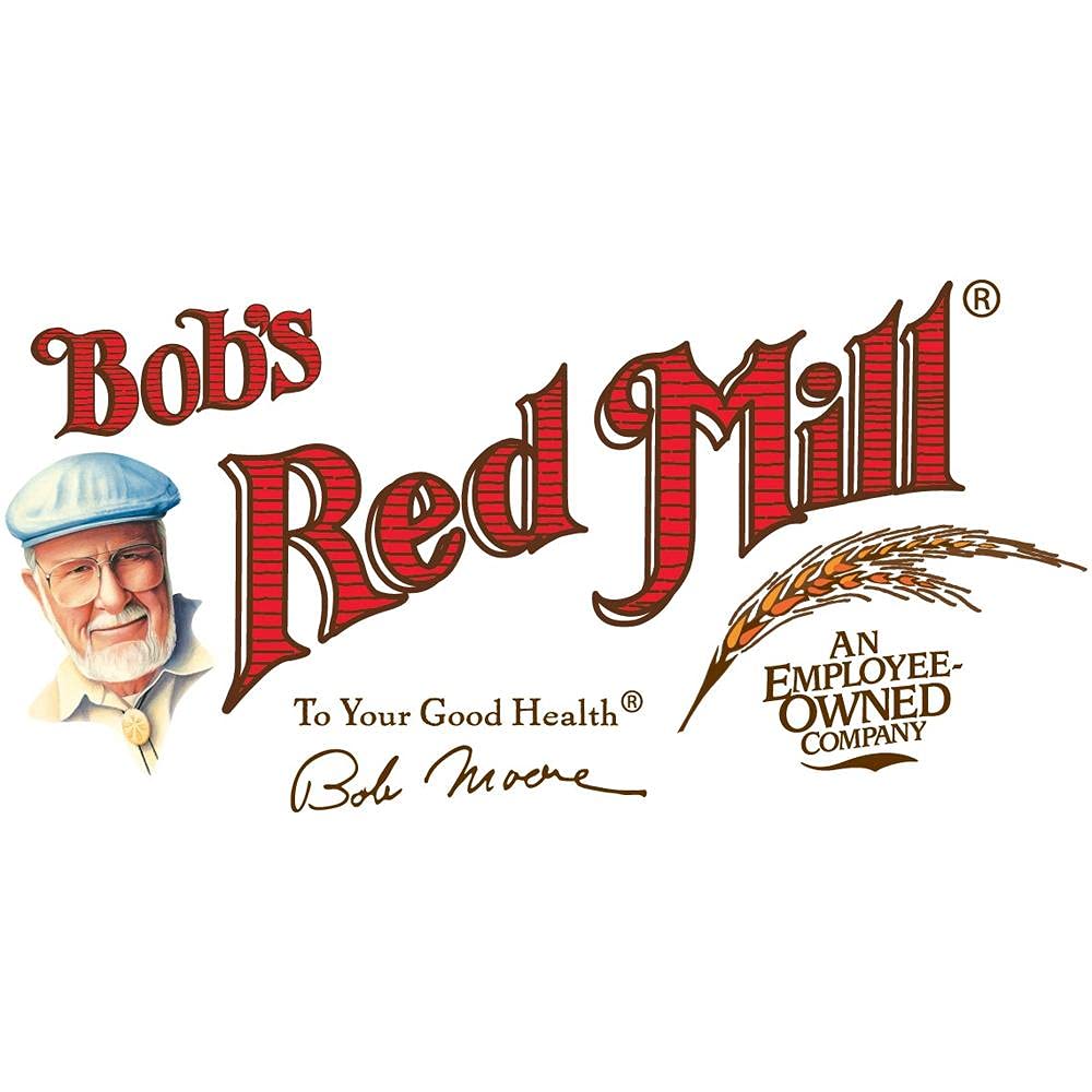 Bob's Red Mill packaging art shows pantry-ready gluten-free staple for easy storage.