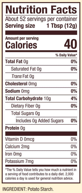 Bob’s Red Mill Potato Starch for crispy coatings delivering a golden crust