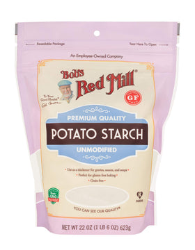 Bob’s Red Mill Potato Starch 4-pack back with nutrition label