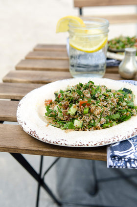 Bob's Red Mill red bulgur provides protein and fiber per serving